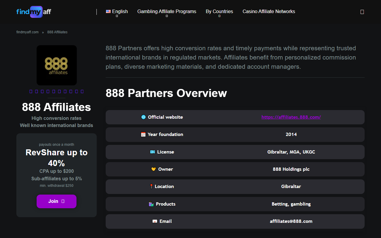 888-partners.com screenshot