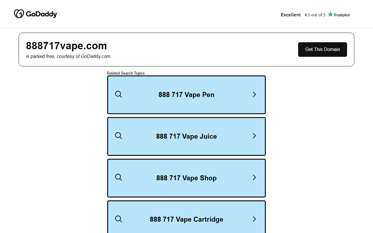 888717vape.com screenshot