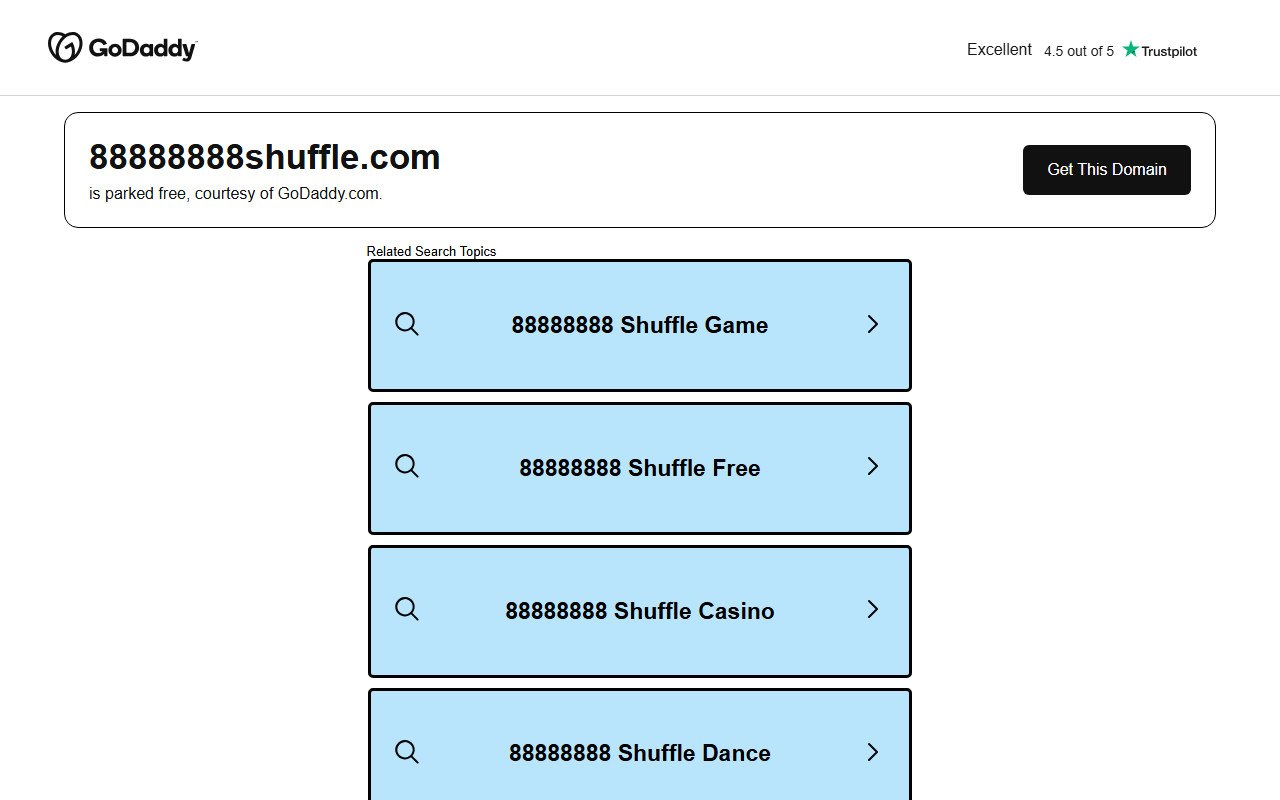 88888888shuffle.com screenshot
