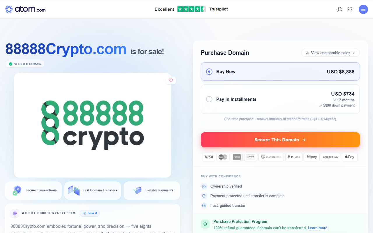 88888crypto.com screenshot