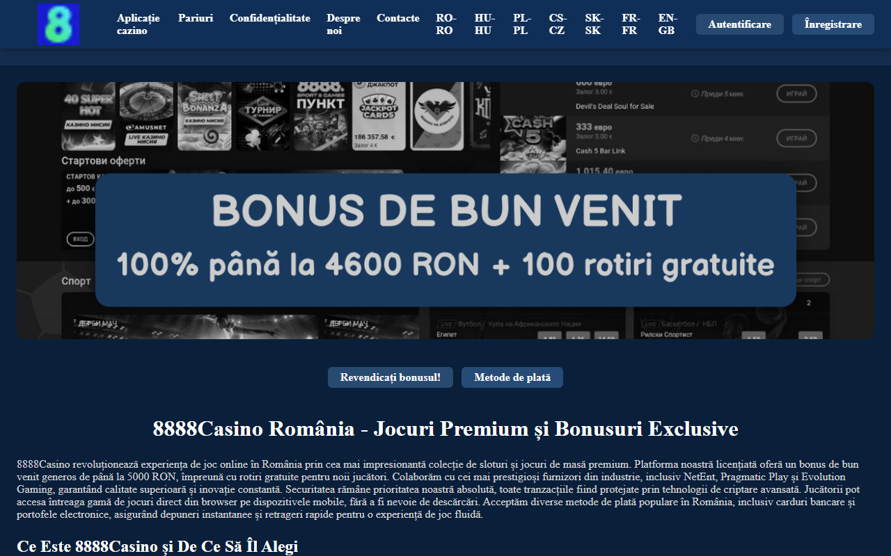 8888casino-ro.com screenshot