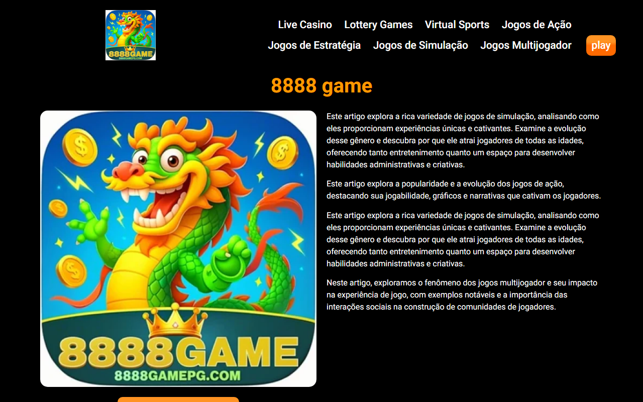 8888gamepg.com screenshot