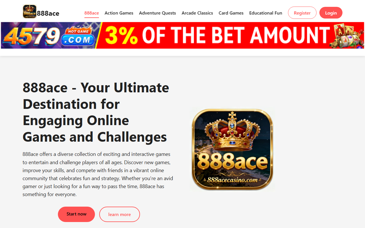888acecasino.com screenshot