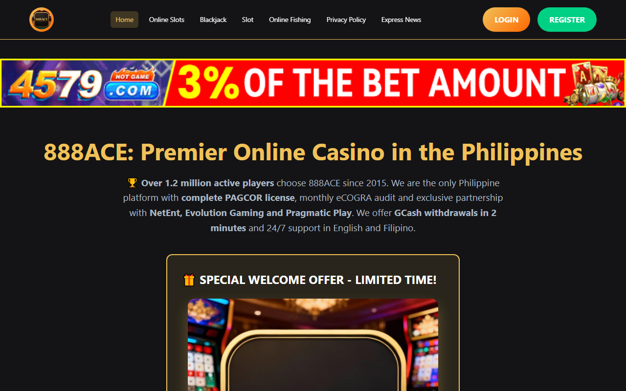 888acelegit.com screenshot
