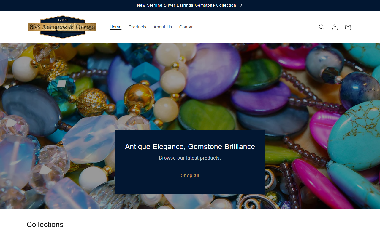 888antiques.com screenshot