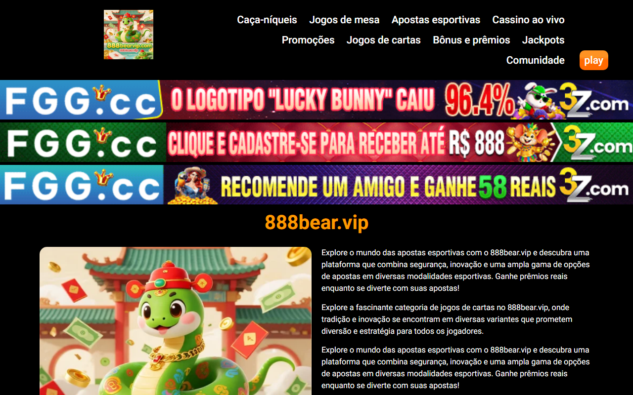 888bearvip.com screenshot