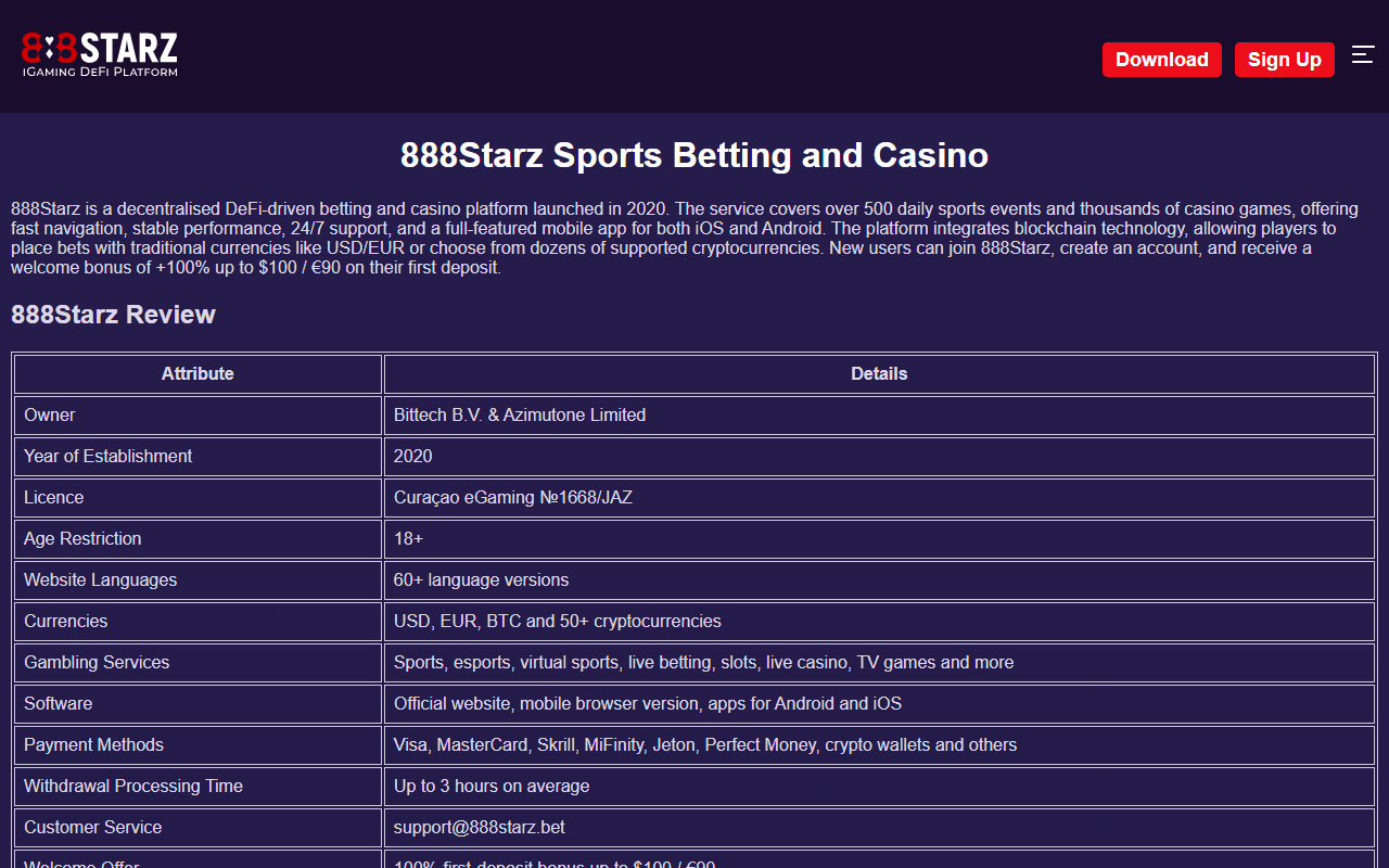 888betstarz.com screenshot