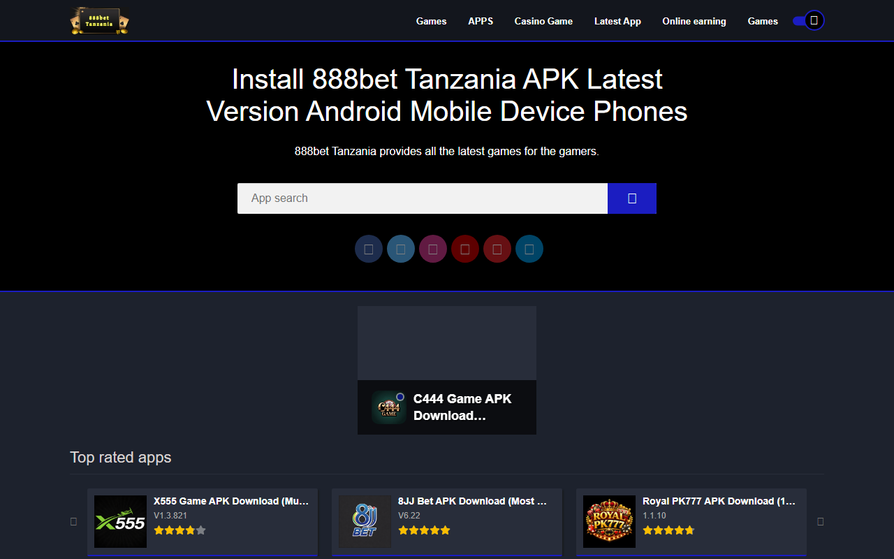 888bettanzaniah.com screenshot