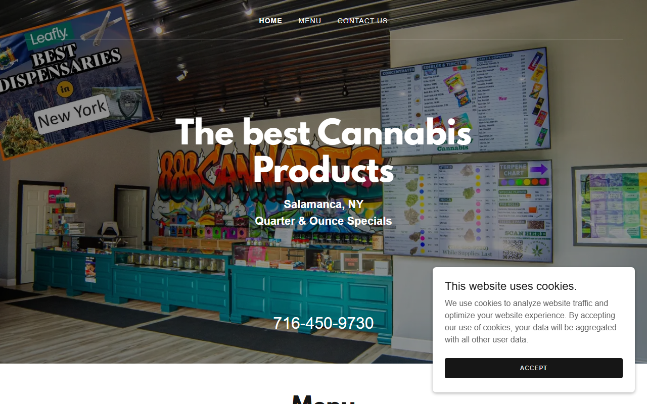 888cannaco.com screenshot