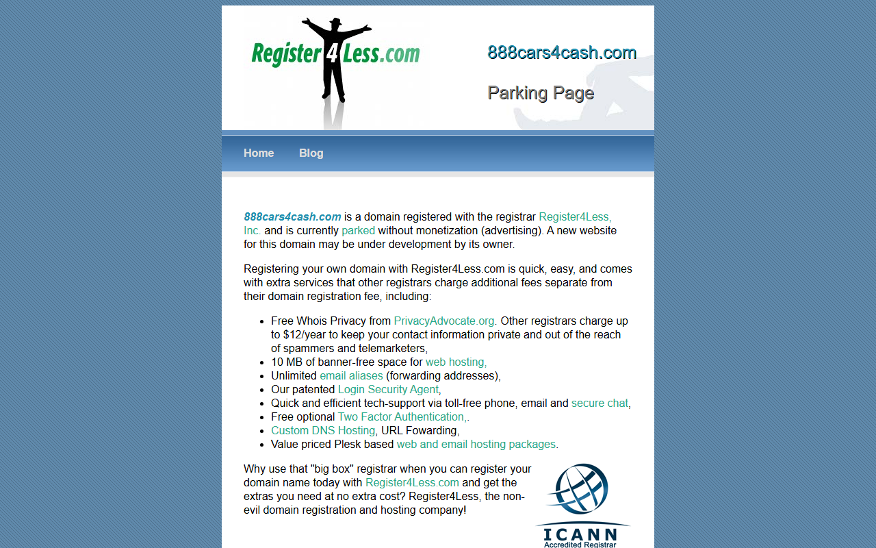 888cars4cash.com screenshot