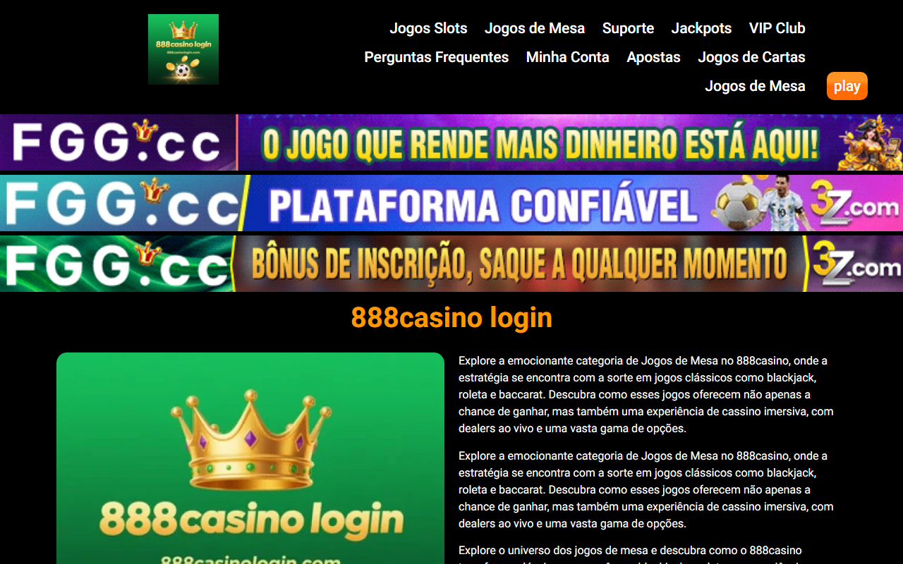 888casinologin.com screenshot
