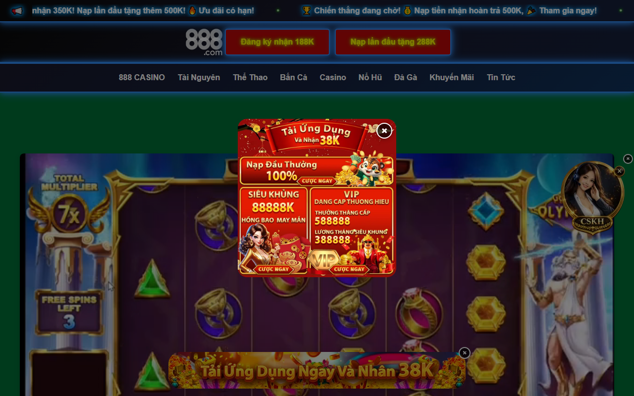 888casinovn.com screenshot