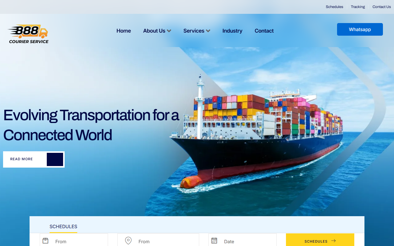 888courier.com screenshot