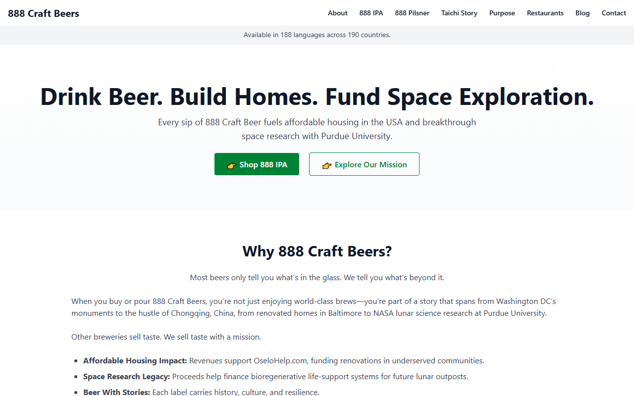 888craftbeer.com screenshot