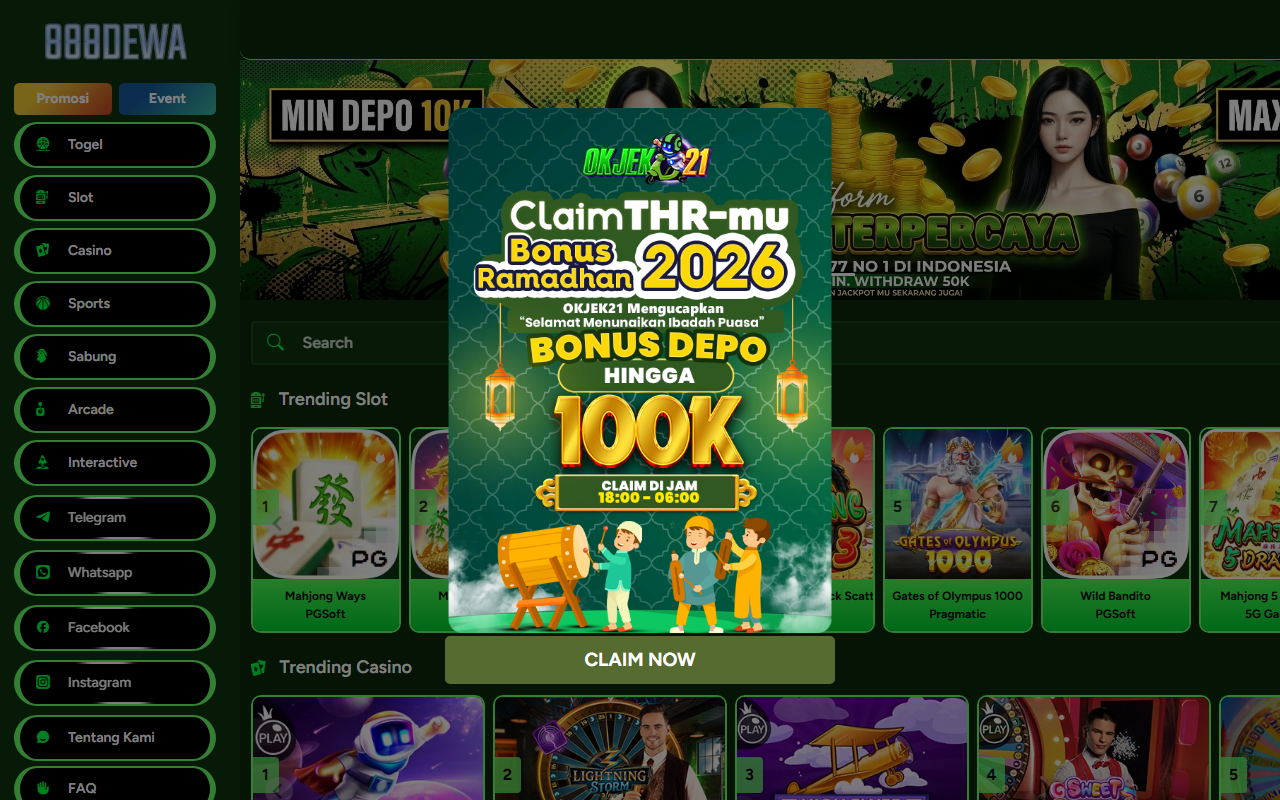 888dewaplay.com screenshot