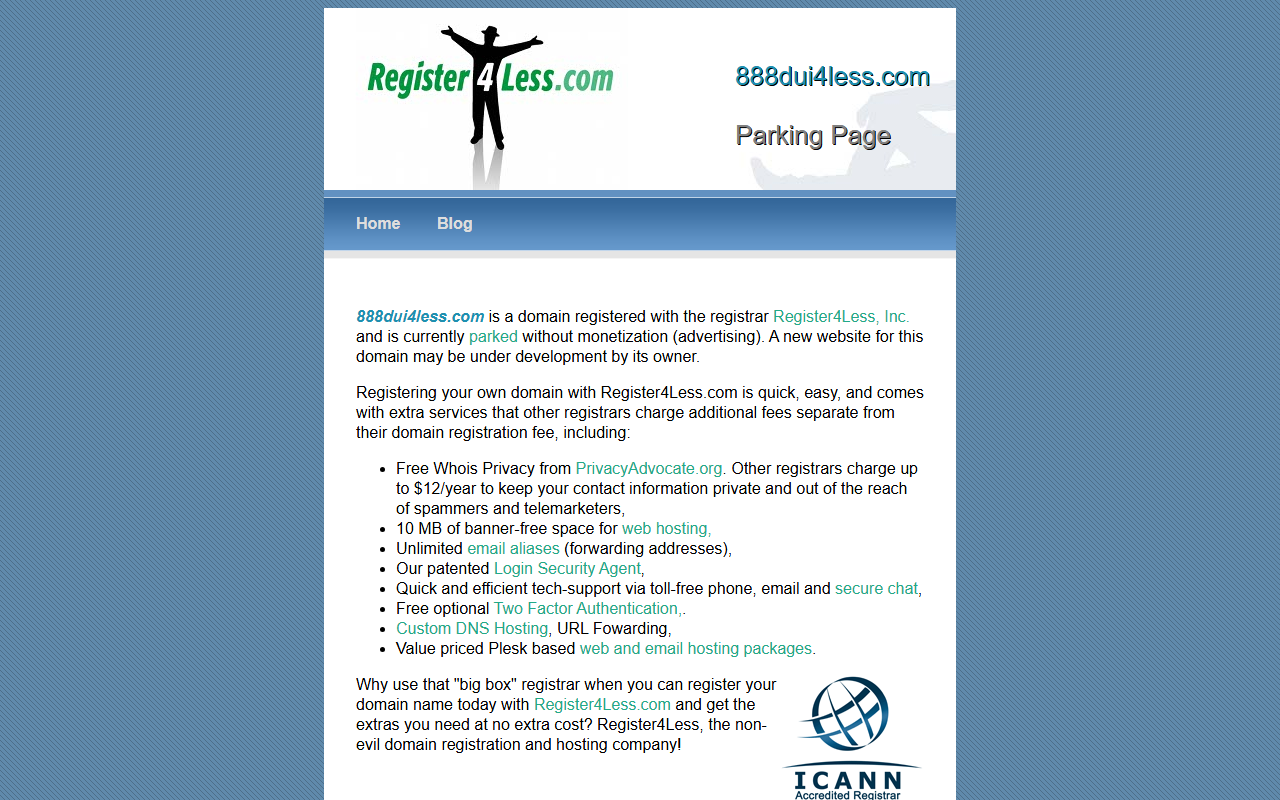 888dui4less.com screenshot