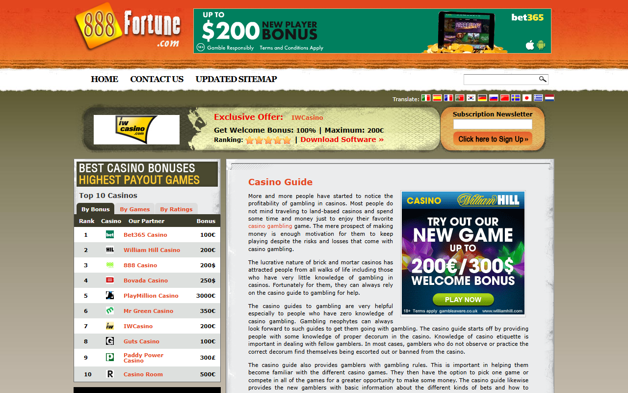 888fortune.com screenshot