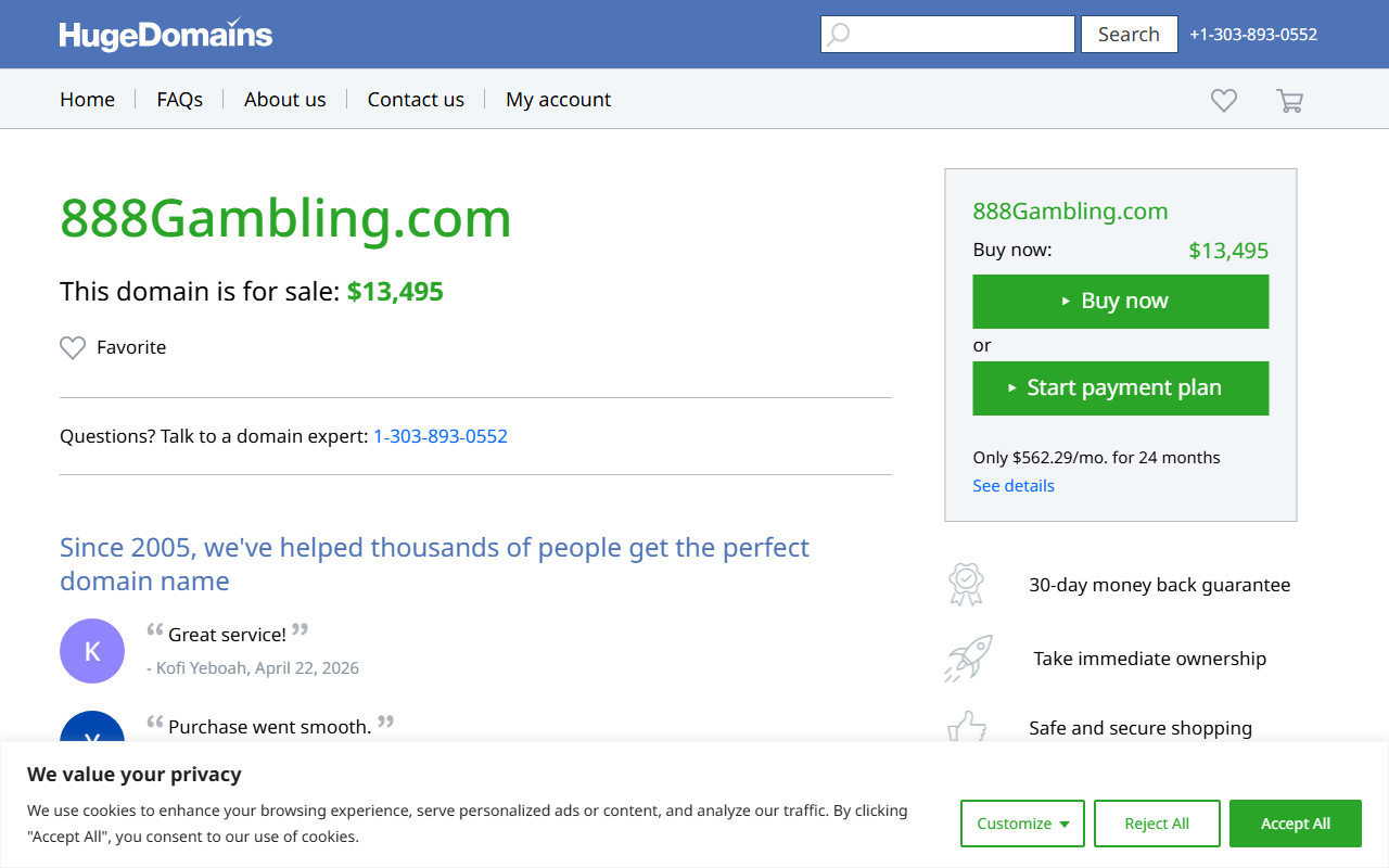888gambling.com screenshot