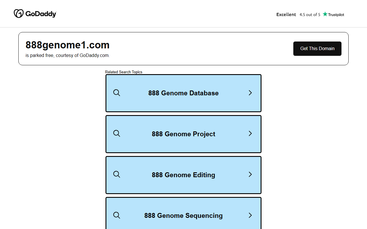 888genome1.com screenshot