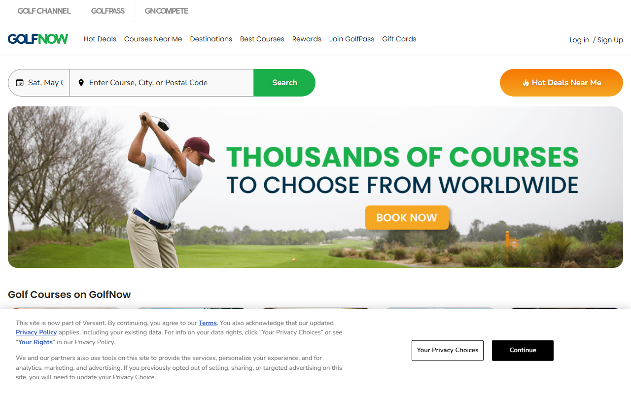 888golfnow.com screenshot