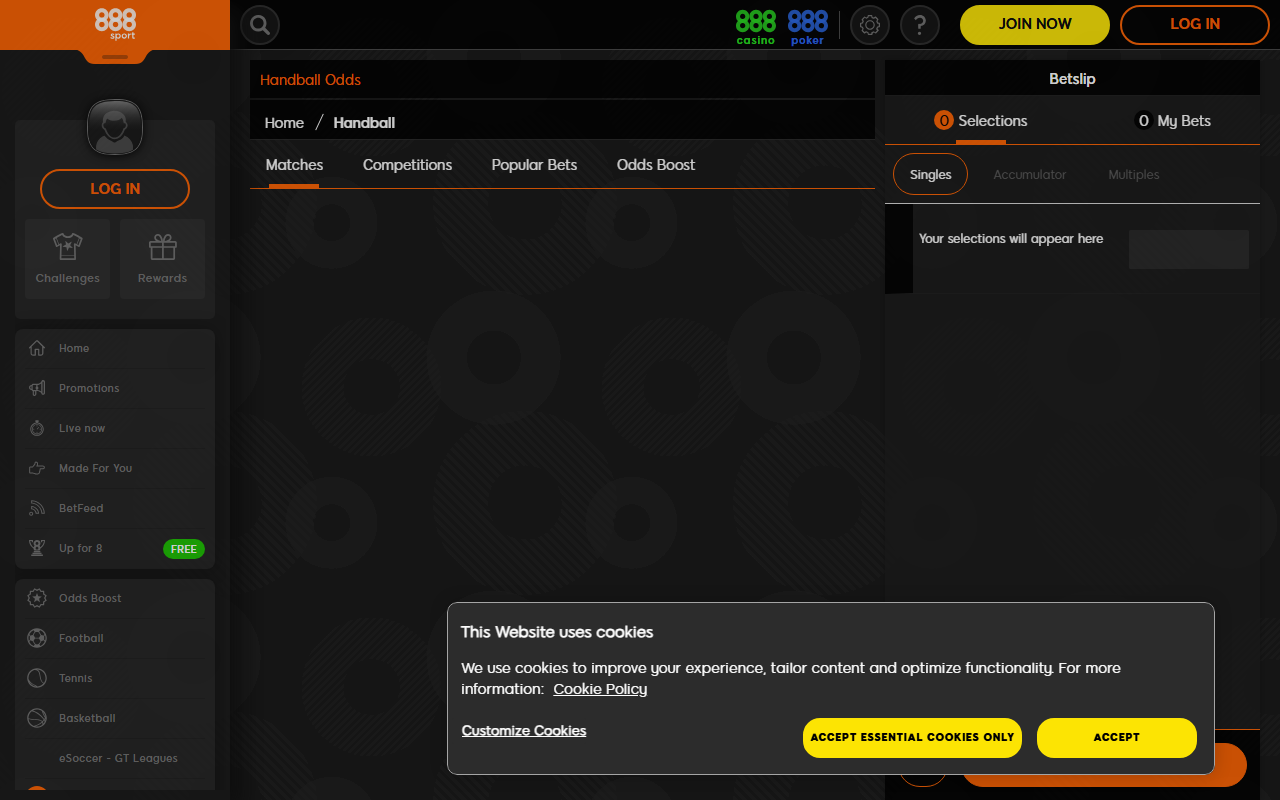888handball.com screenshot