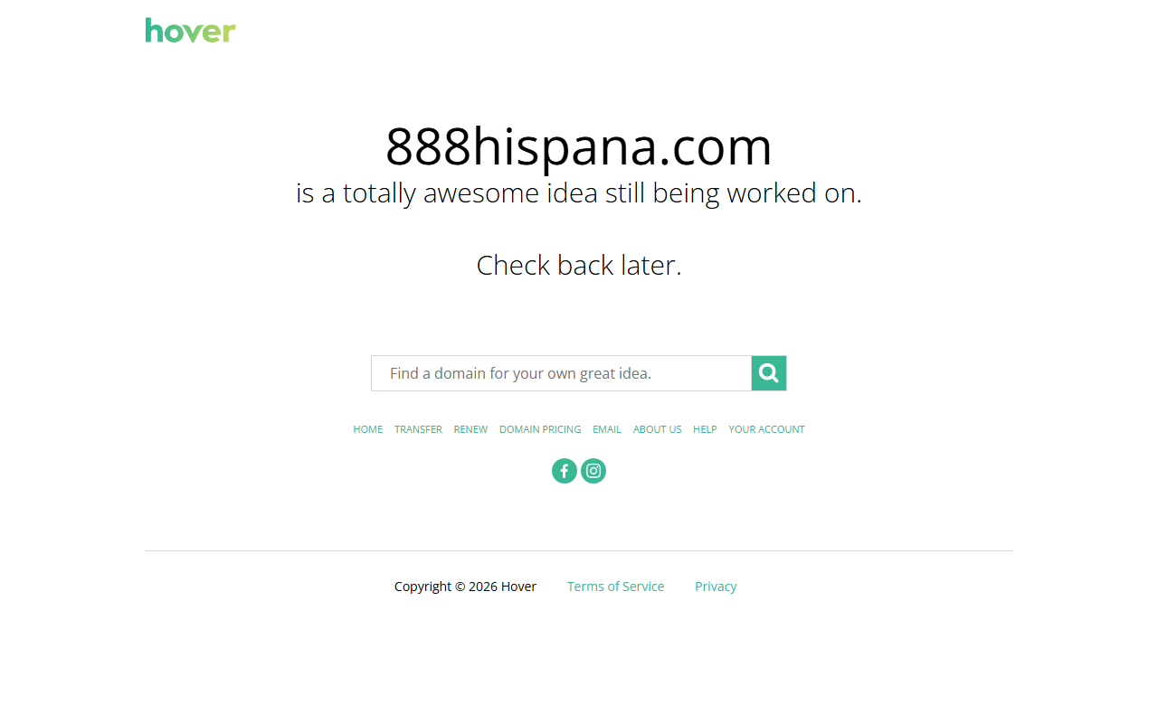 888hispana.com screenshot