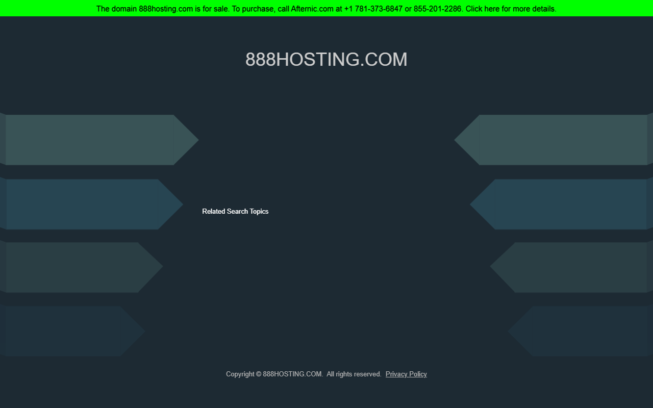 888hosting.com screenshot