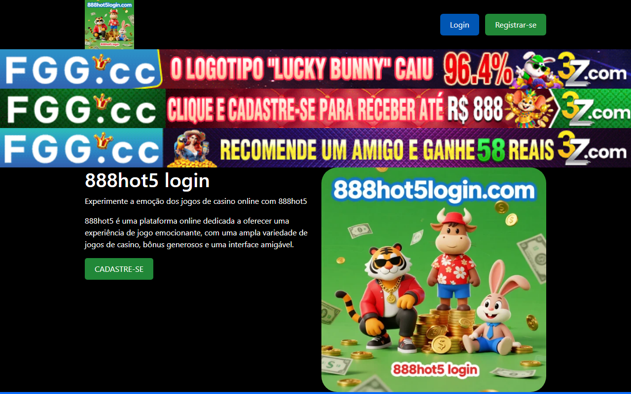 888hot5login.com screenshot