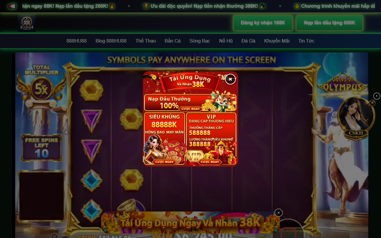 888hu88bet.com screenshot