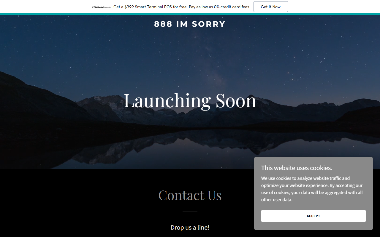 888imsorry.com screenshot