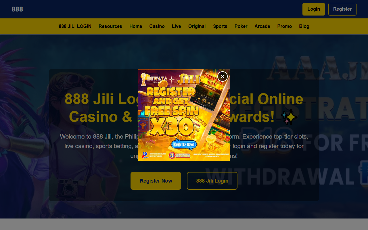 888jililvip.com screenshot