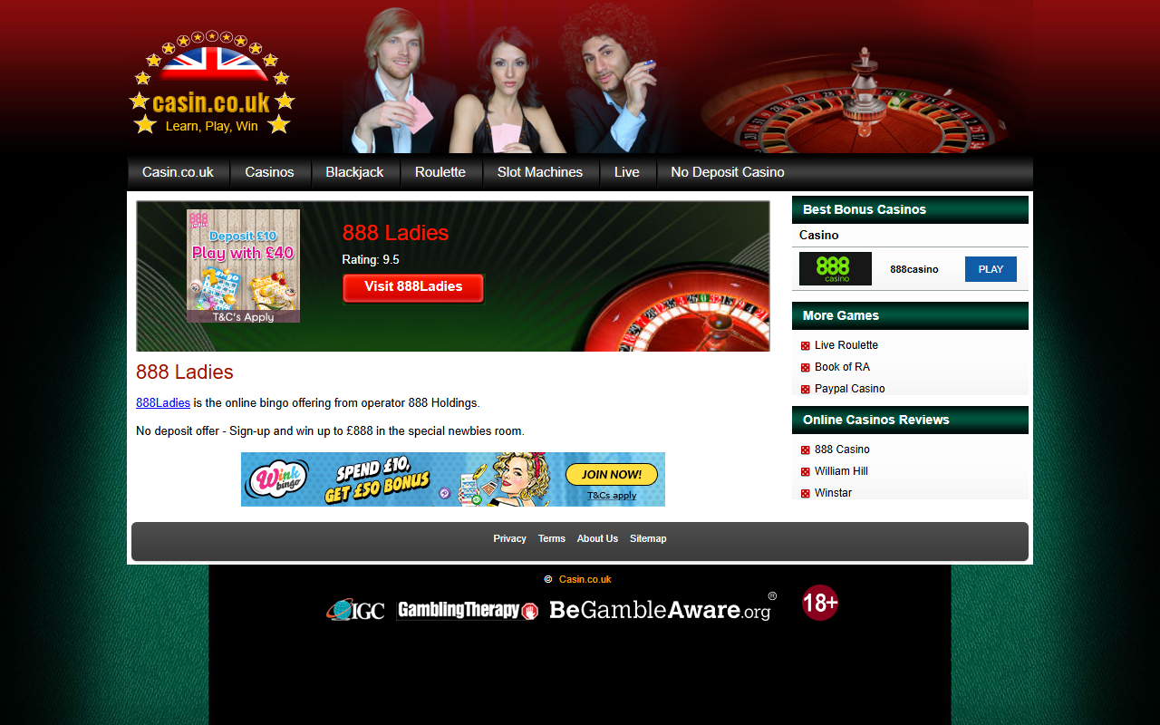 888ladiess.com screenshot