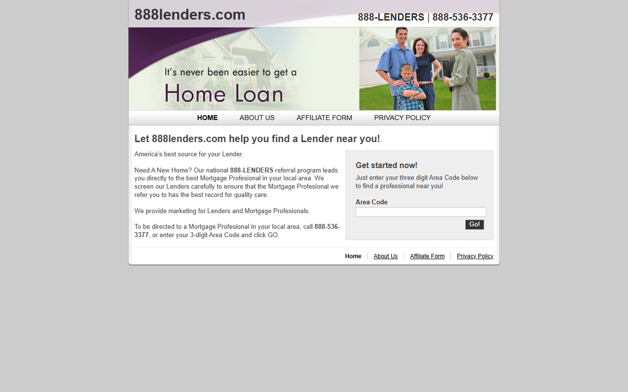 888lenders.com screenshot