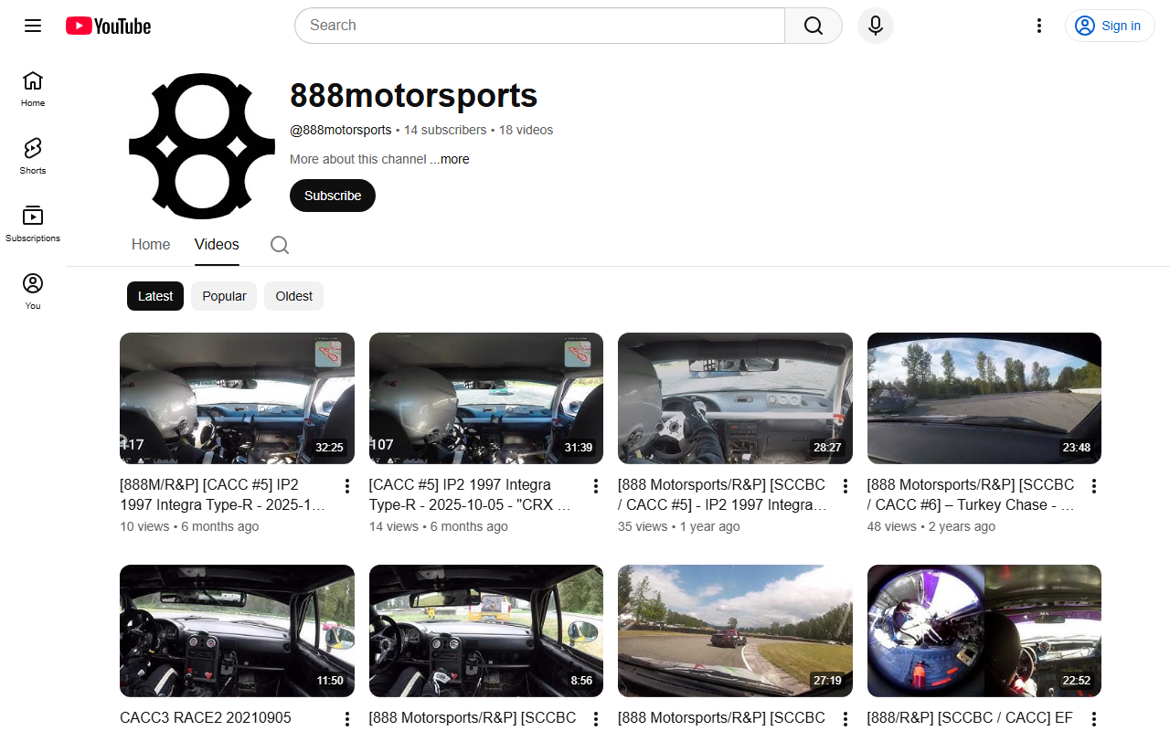 888motorsports.com screenshot