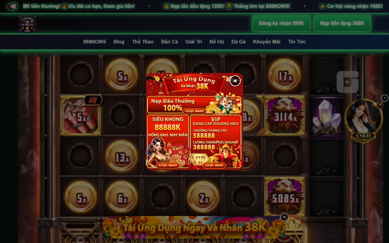 888now5bet.com screenshot