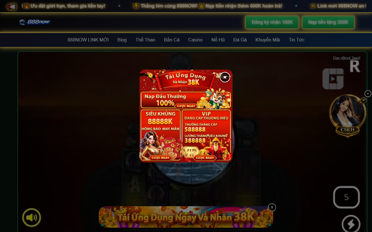 888nowlinkvip.com screenshot
