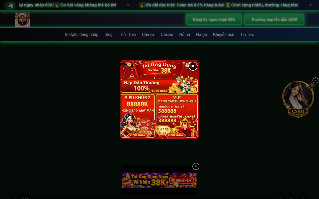 888p25loginbet.com screenshot