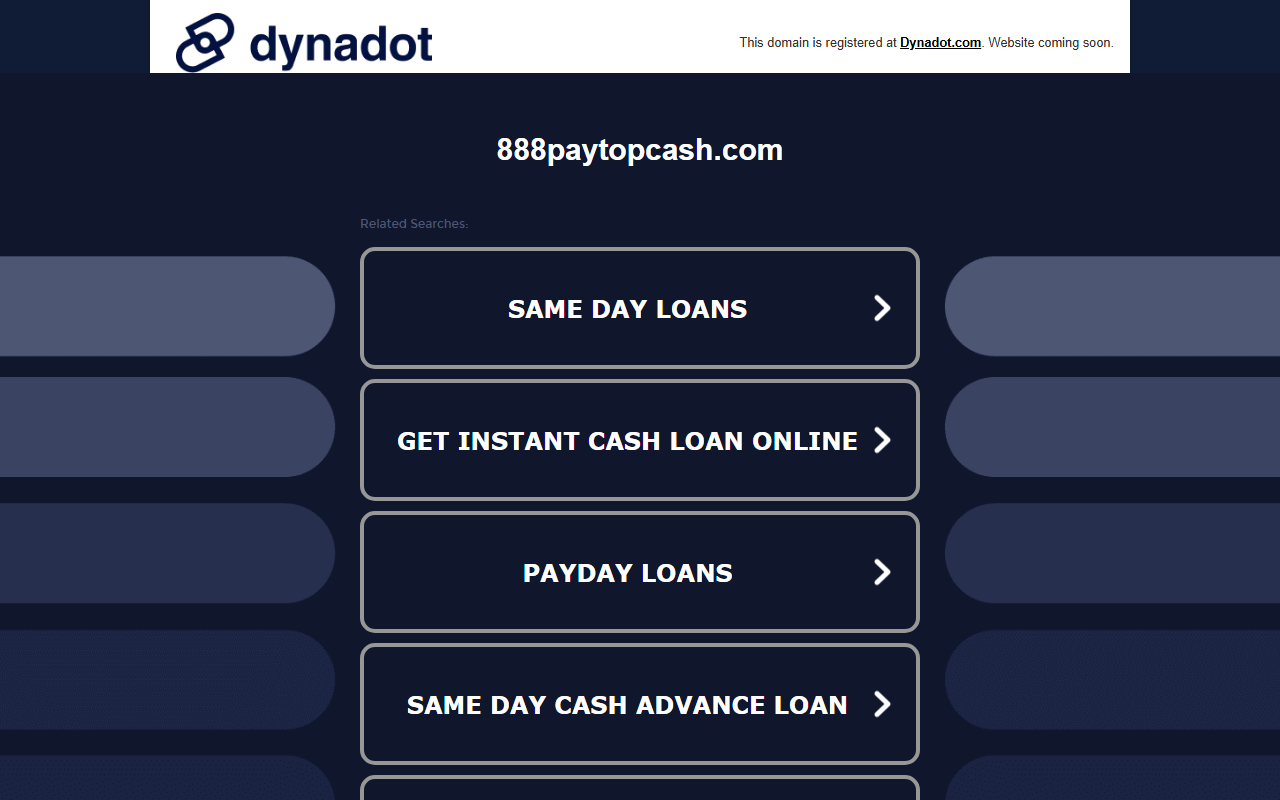 888paytopcash.com screenshot