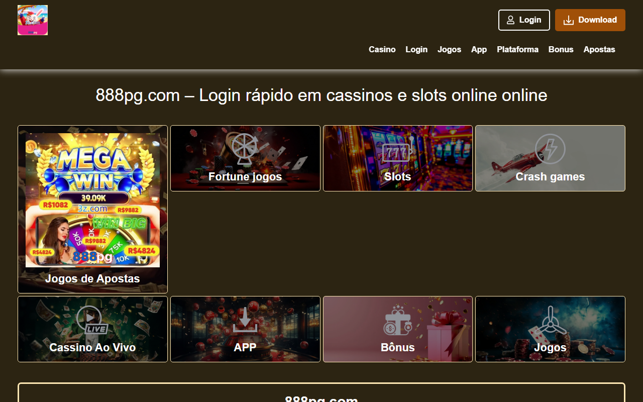 888pgonline.com screenshot