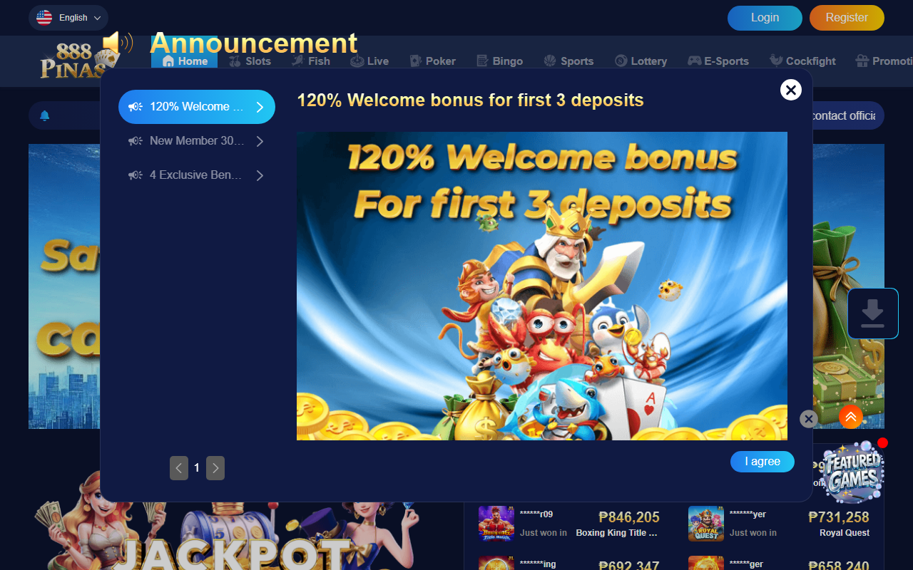 888pinas01.com screenshot