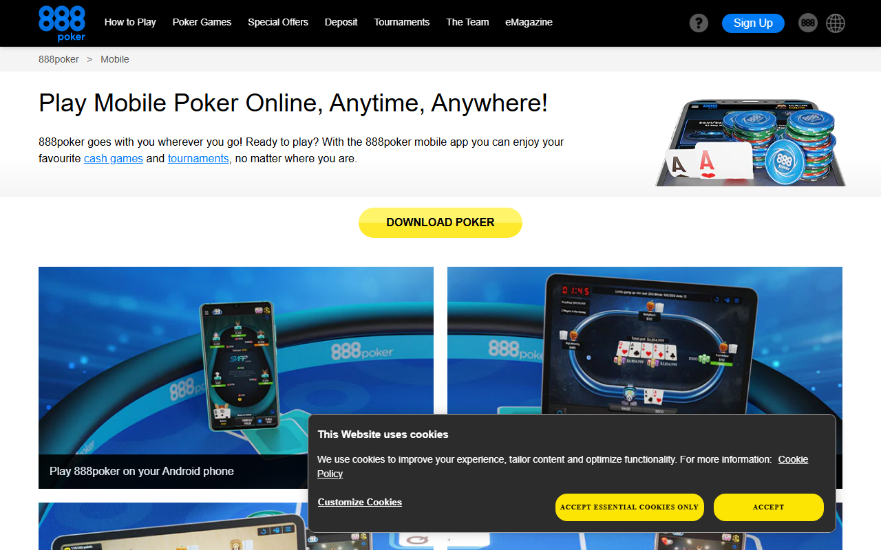888pokermovil.com screenshot