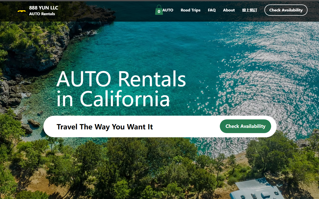 888rentalcar.com screenshot
