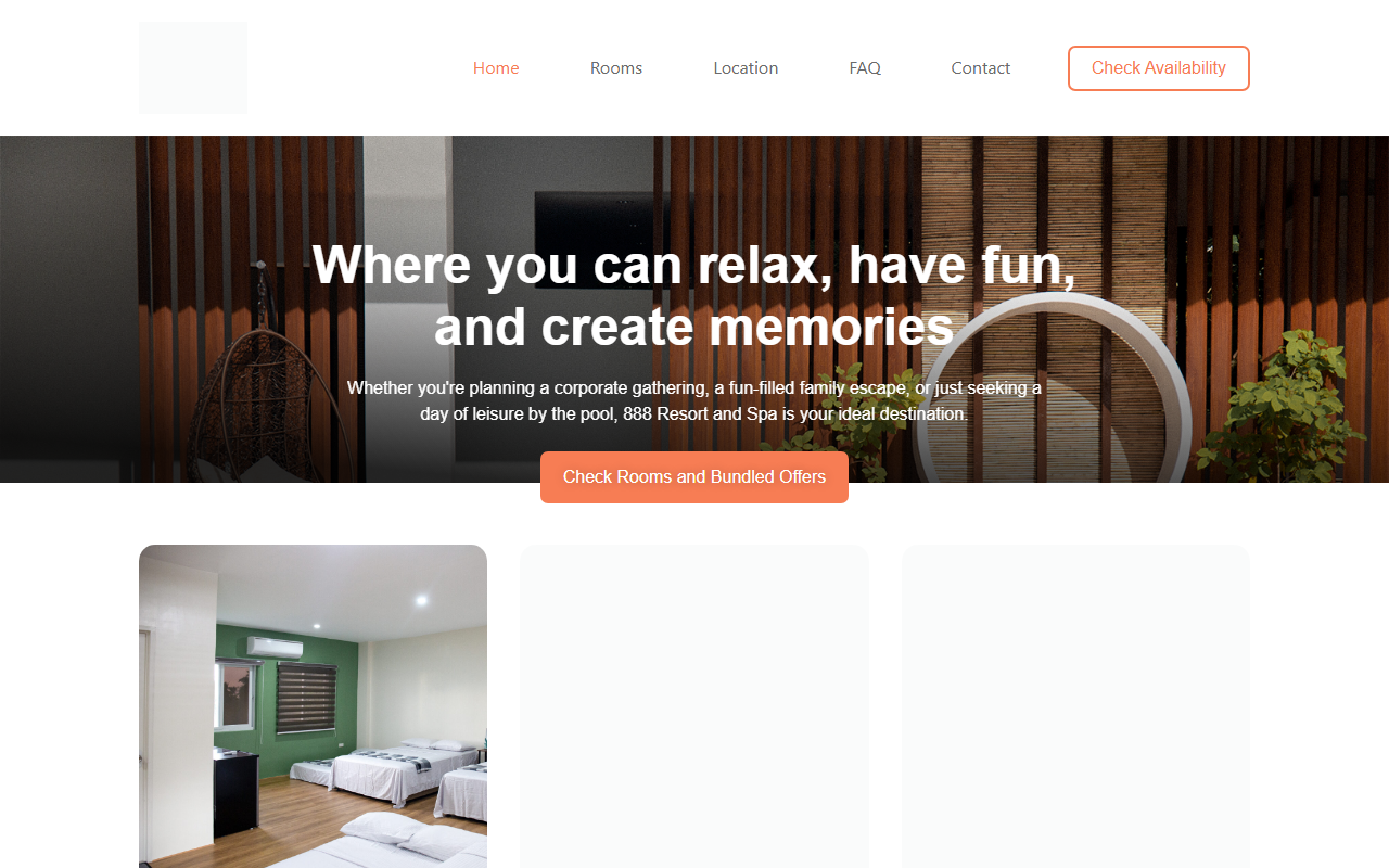 888resortandspa.com screenshot