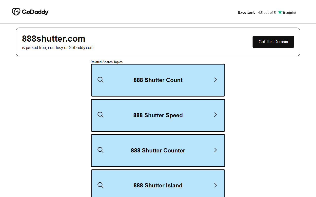 888shutter.com screenshot