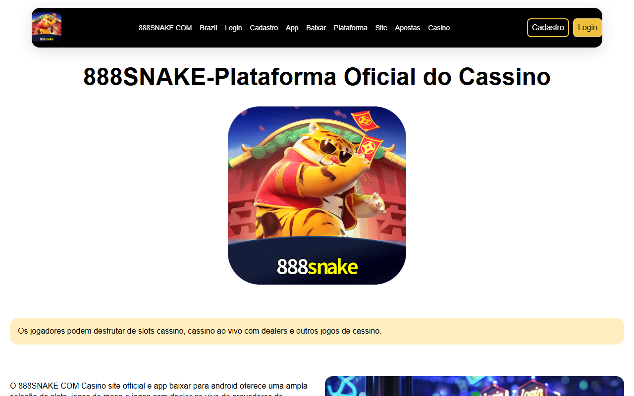 888snake-fun.com screenshot