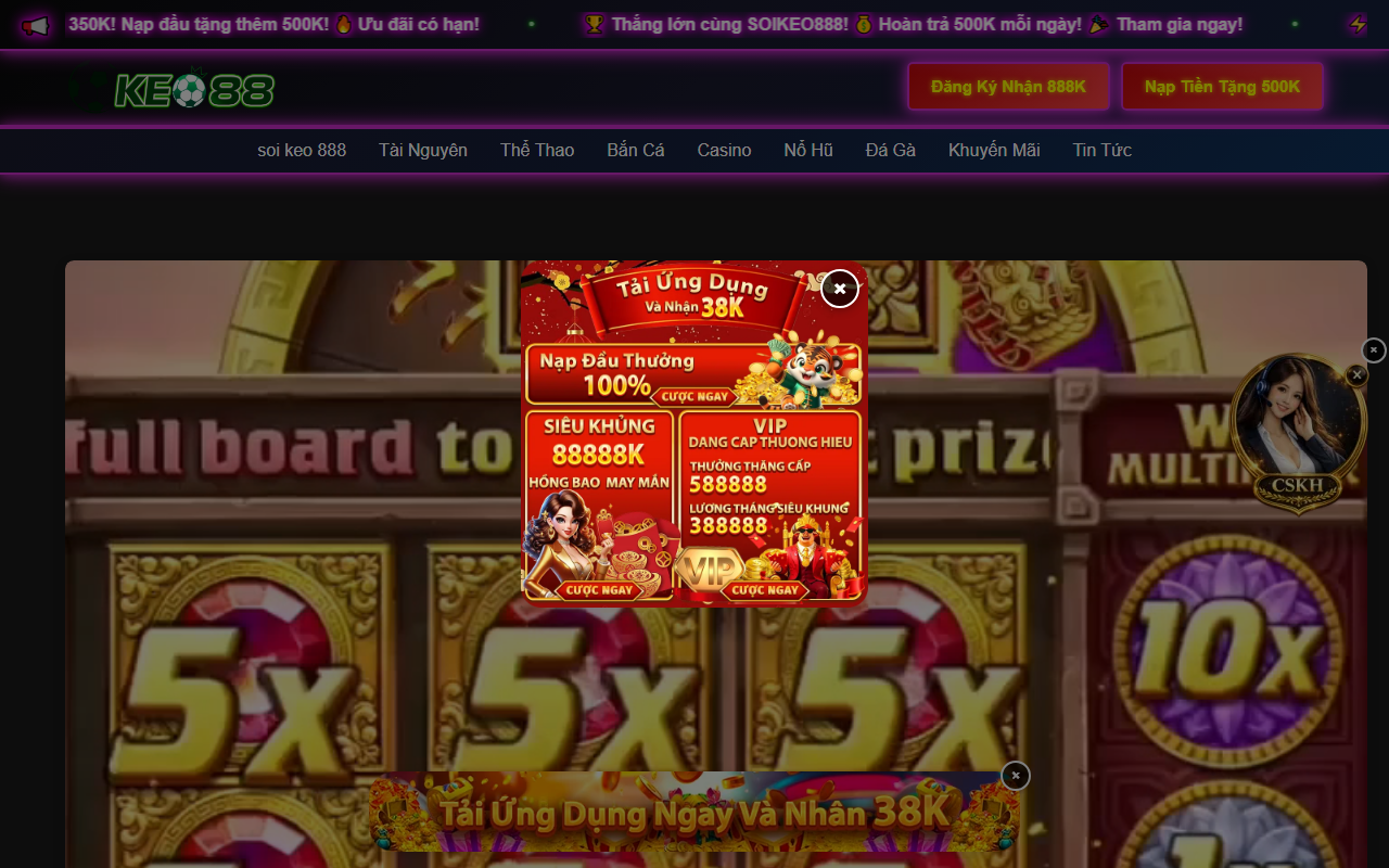 888soikeo888.com screenshot