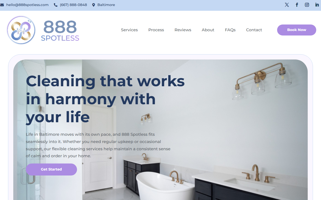888spotless.com screenshot
