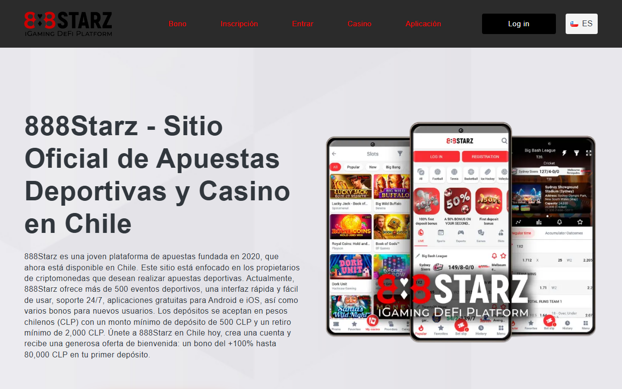 888starz-chile.com screenshot