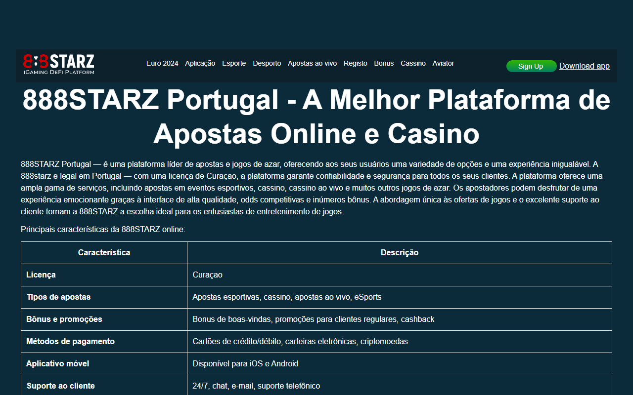 888starzportugal.com screenshot