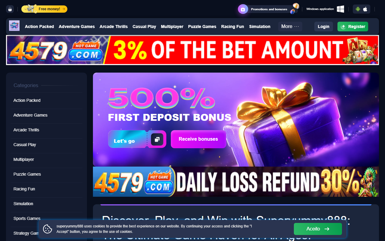 888superyummy888.com screenshot